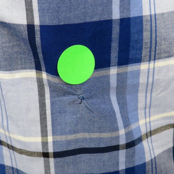 Claiborne* Men's Short Sleeve Button Down Curved Hem Plaid Shirt~ Size 3XLT - Picture 11 of 11